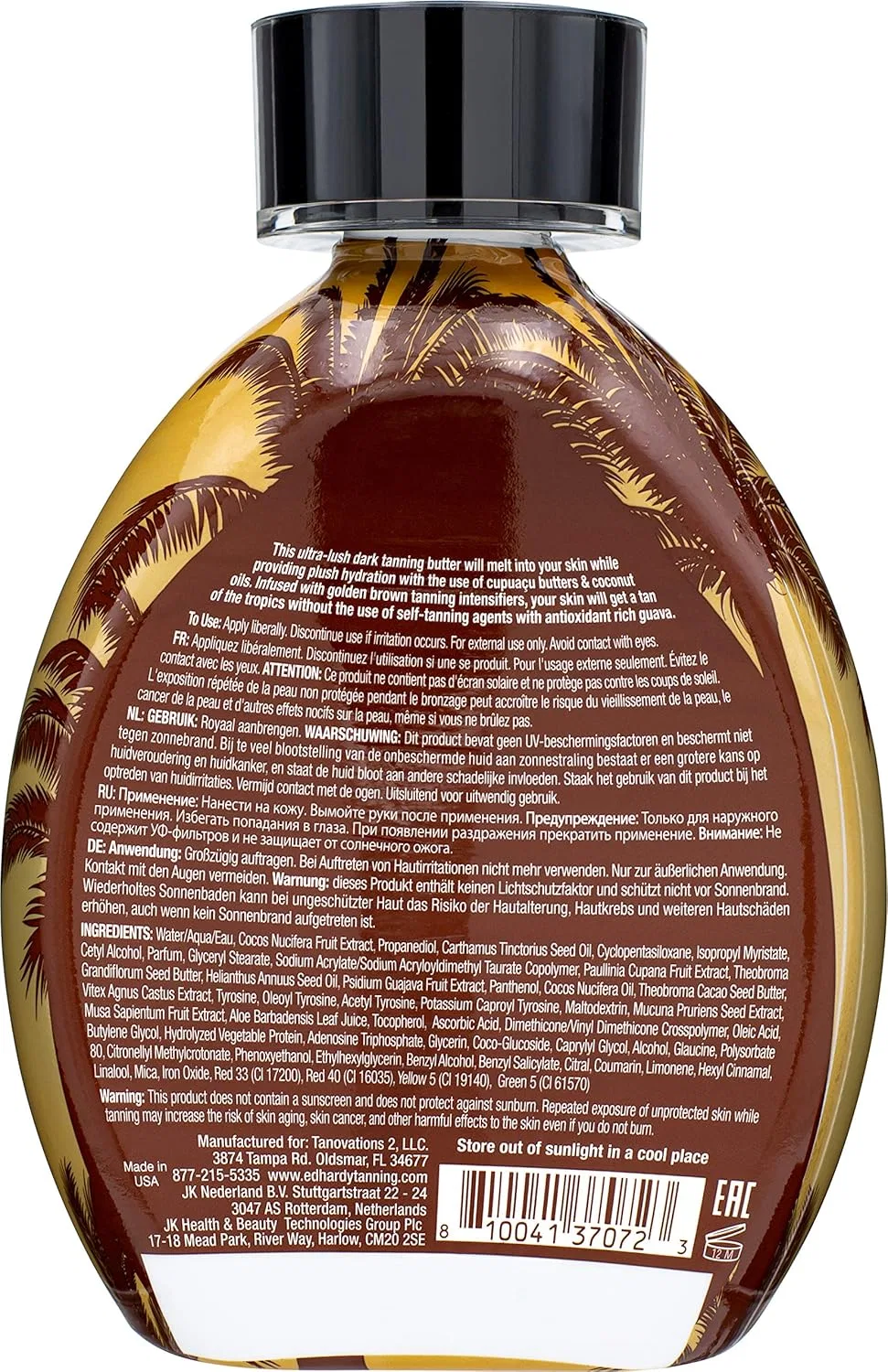 Лосьон для загара Ed Hardy Brazilian Browning Butter Dark Tanning Lotion, 13.5 унций Ed Hardy — фото 2