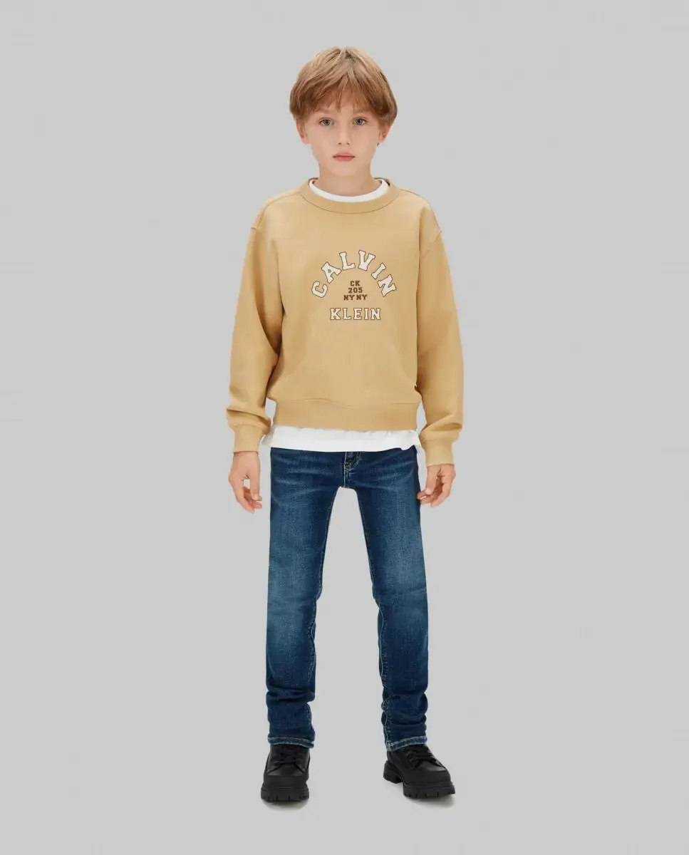 Джинсы для мальчика slim fit Calvin Klein, синий — фото 3