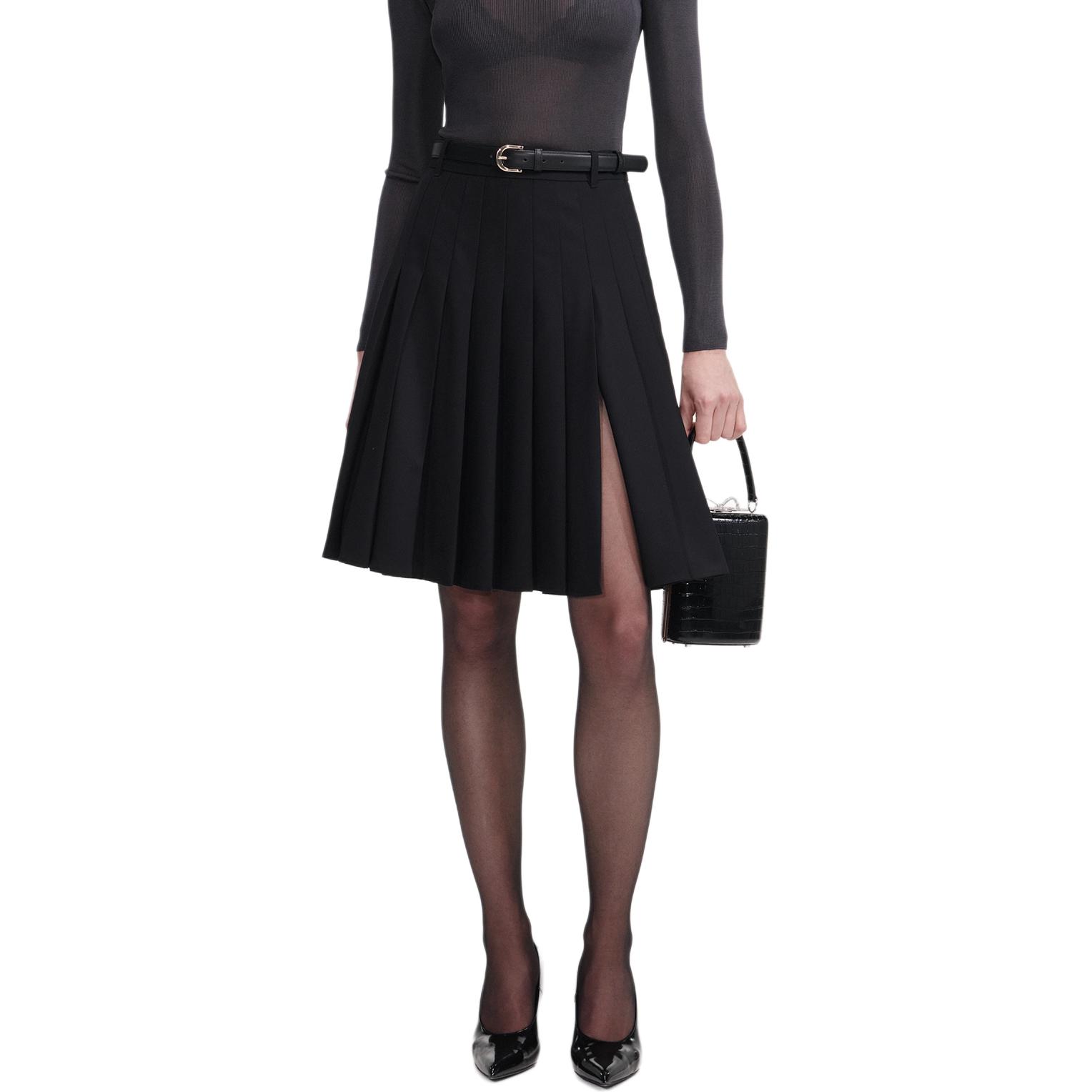 

Женская повседневная длинная юбка Self portrait Self-portrait, черный