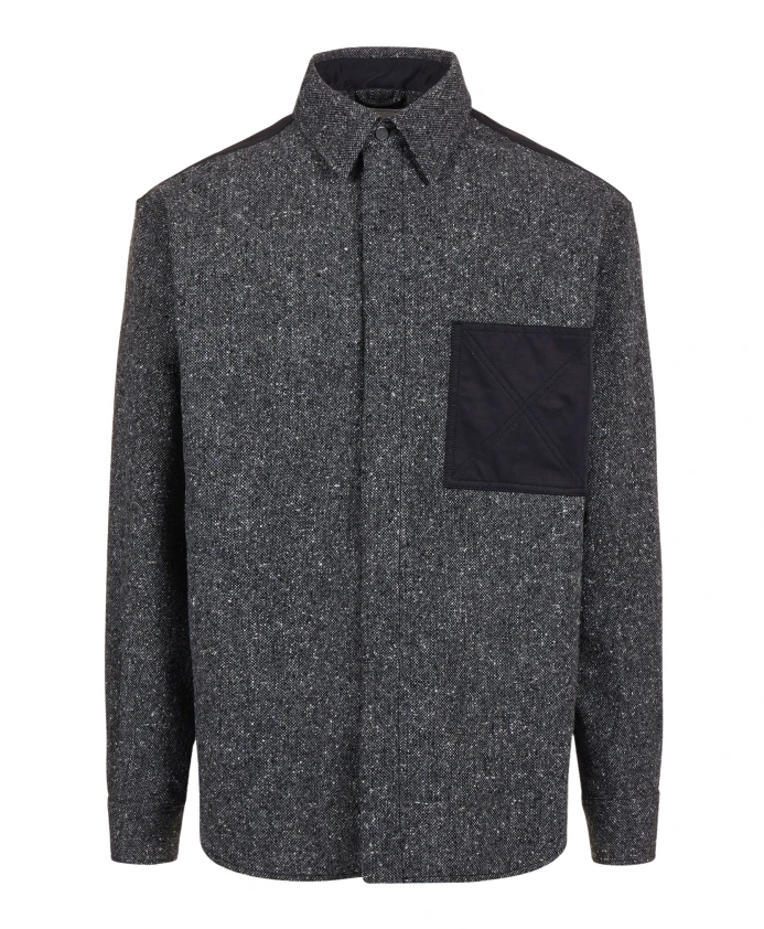 

Практичная мода: рубашка оверсайз из разных материалов. Iceberg, серый