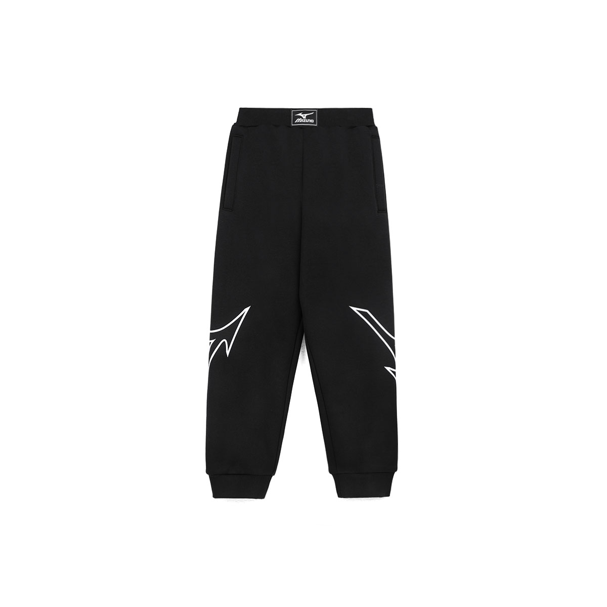 Вязаные спортивные штаны для детей Mizuno, черный — фото 3