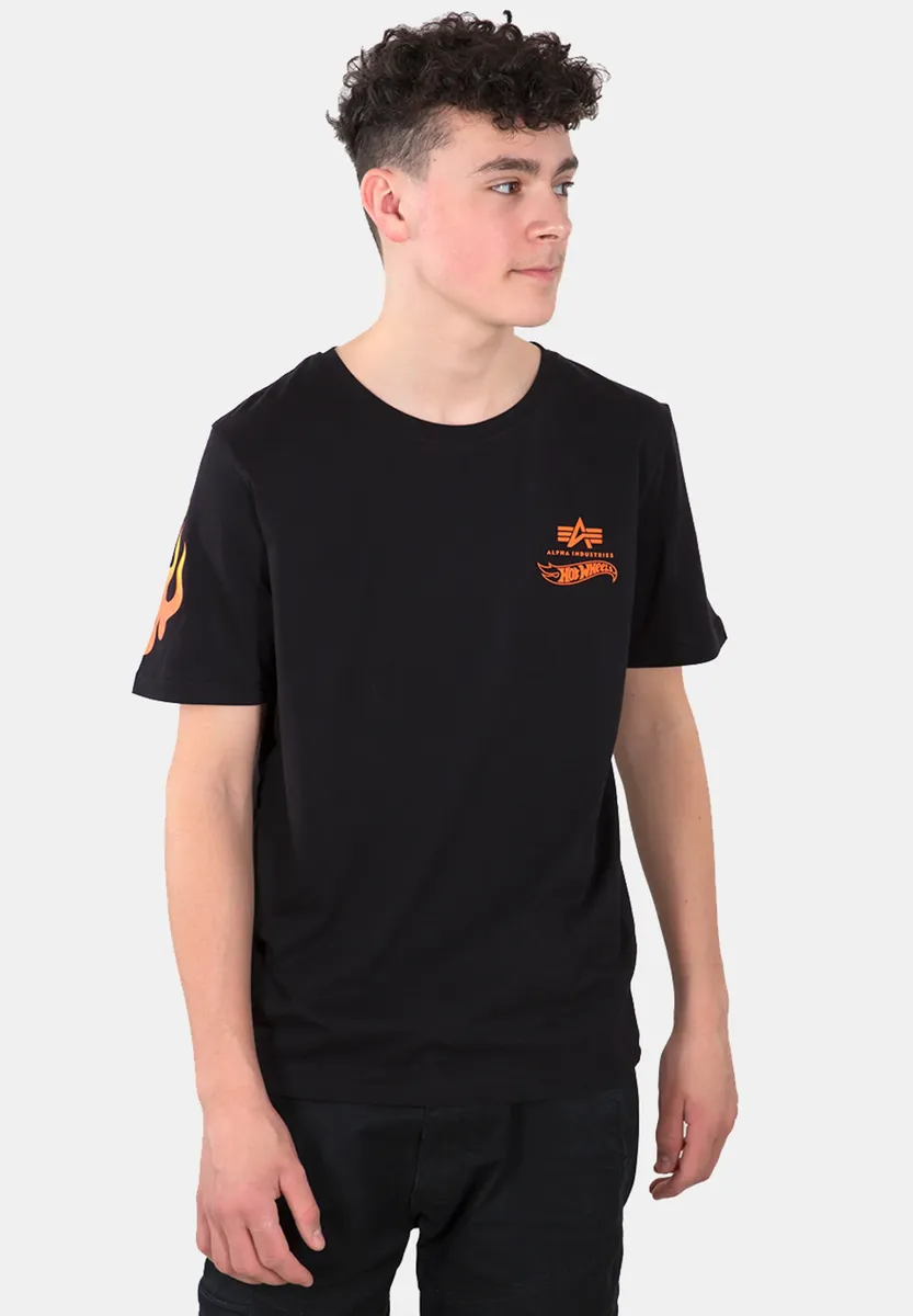Футболка Alpha Industries " Alpha Industries Kids - Футболки Flame T Kids/Teens", черный — фото 2