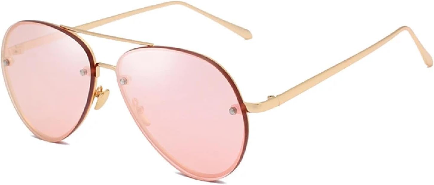 

Солнцезащитные очки с защитой от УФ-излучения UV400 | Увеличенные металлические цветные линзы | Для женщин и мужчин | Для занятий спортом на открытом воздухе и вождения DSVIGF, Mirror Pink