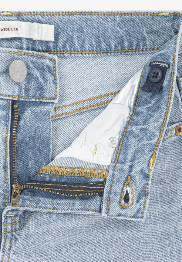 Джинсы свободного кроя с широкими штанинами Levi'S, Light Blue Denim — фото 3