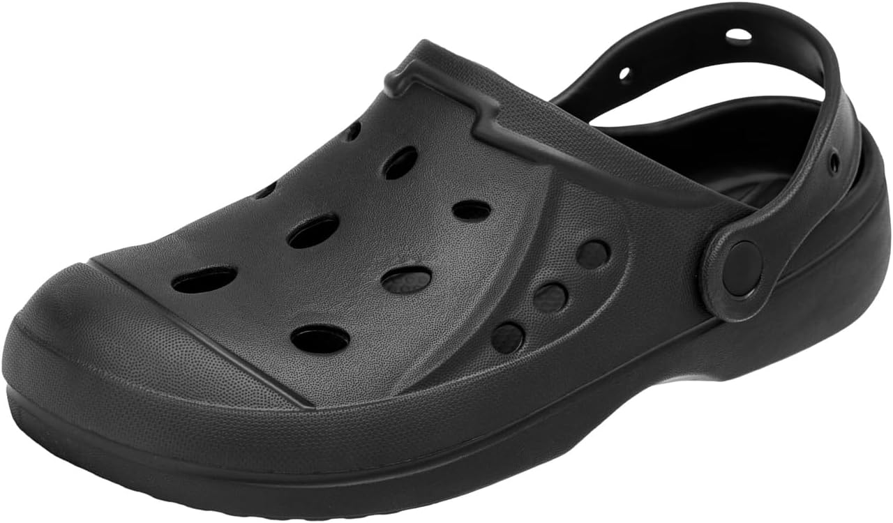 

Мужские шлепанцы Alpine Swiss, легкие сабо, водонепроницаемые сандалии для комфорта, садоводства, черный