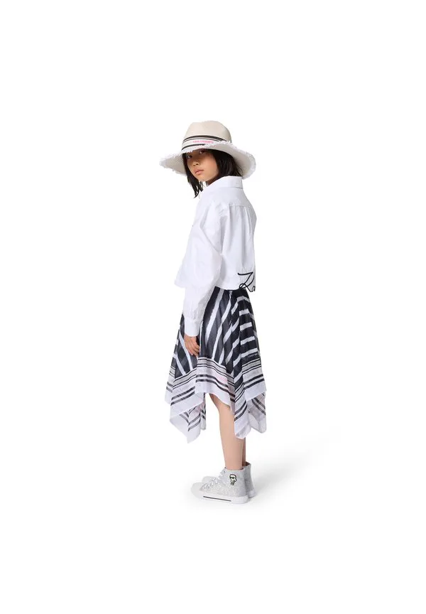 Длинная юбка Karl Lagerfeld Kids, White Black