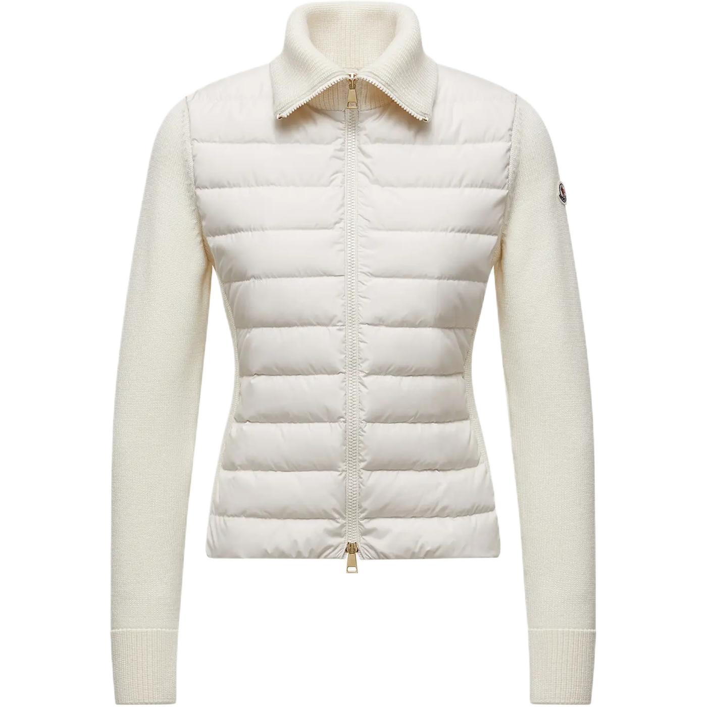 

Moncler Стеганая вязаная куртка, White