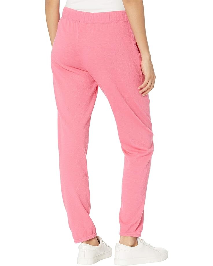 

Брюки bobi Los Angeles Sustainable Slub Terry Drawstring Pants, цвет Hot Pink