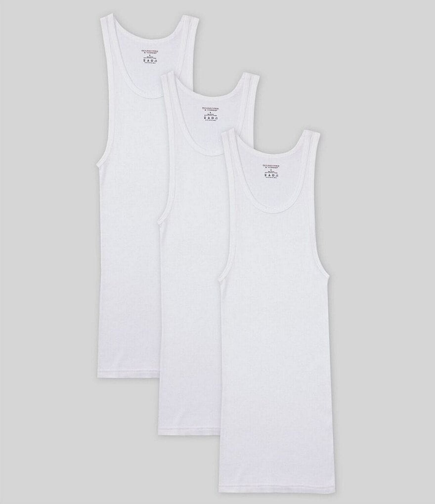

Комплект из 3 спортивных майок Roundtree & Yorke Big & Tall, белый