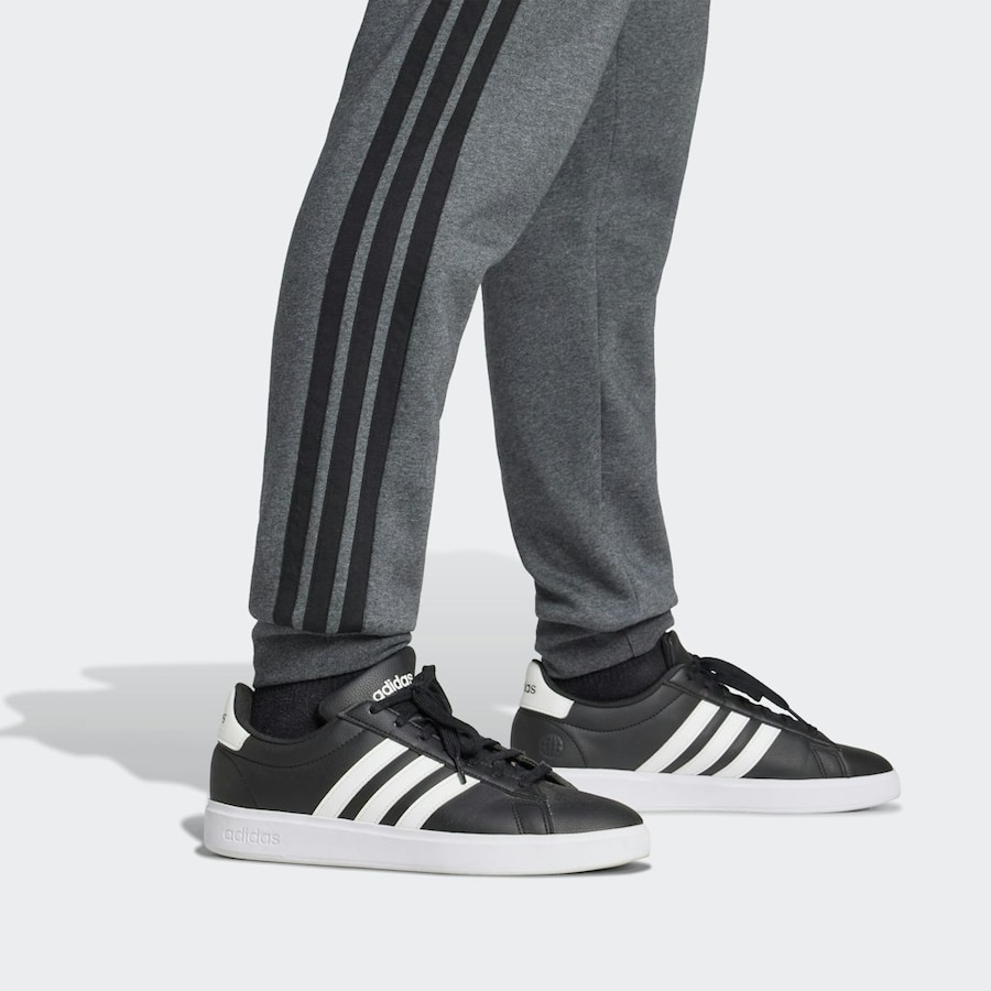 Зауженные спортивные брюки ADIDAS SPORTSWEAR Essentials, темно-серый — фото 4