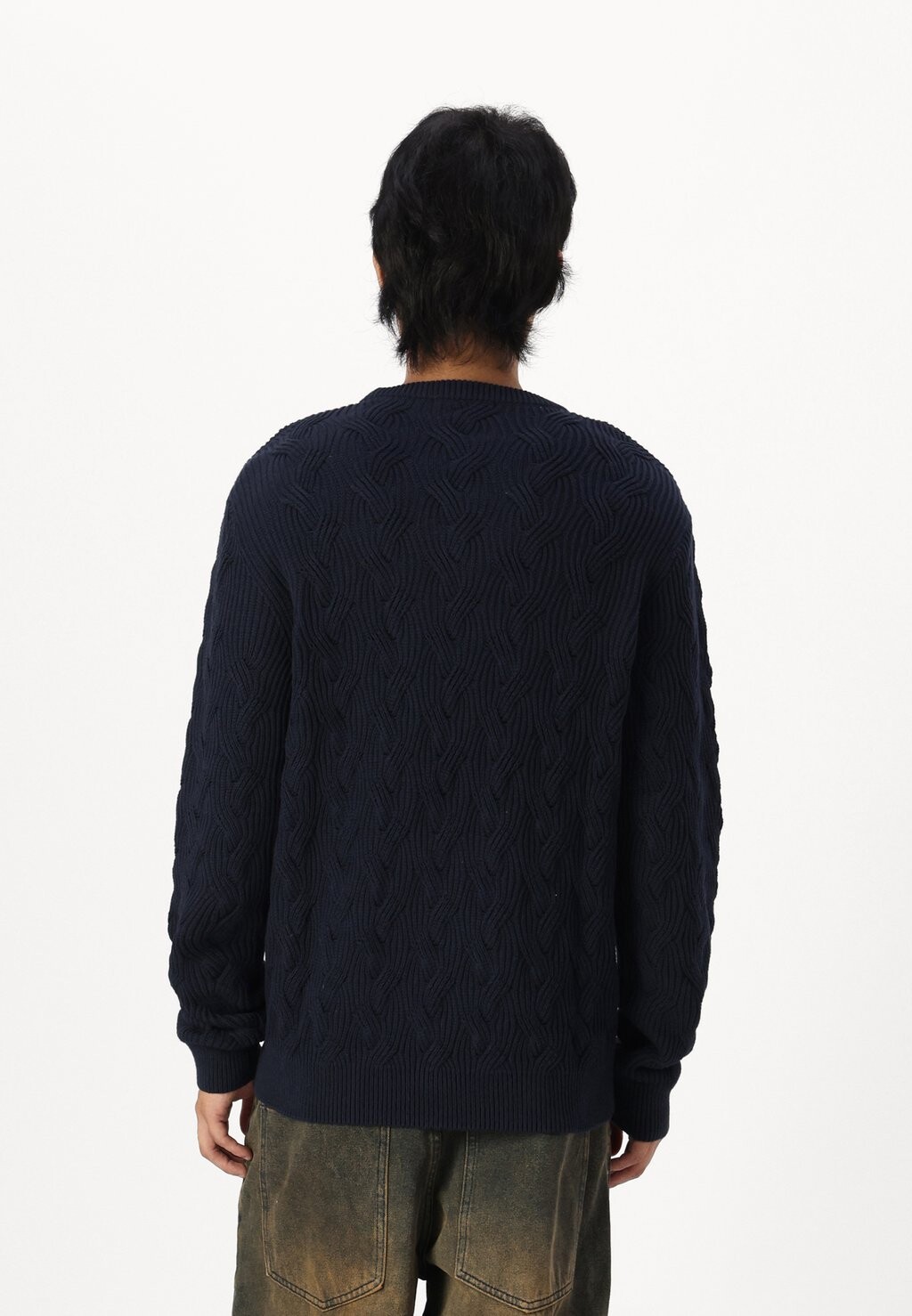 

Джемпер SLHCALLIS CREW NECK NOOS Selected Homme, темно-синий