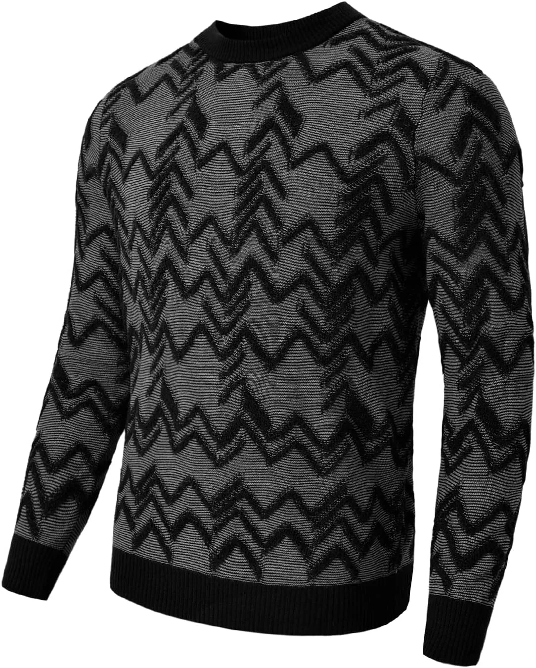 

Мужской ретро свитер с узором аргайл, длинный рукав, приталенный zhilifs