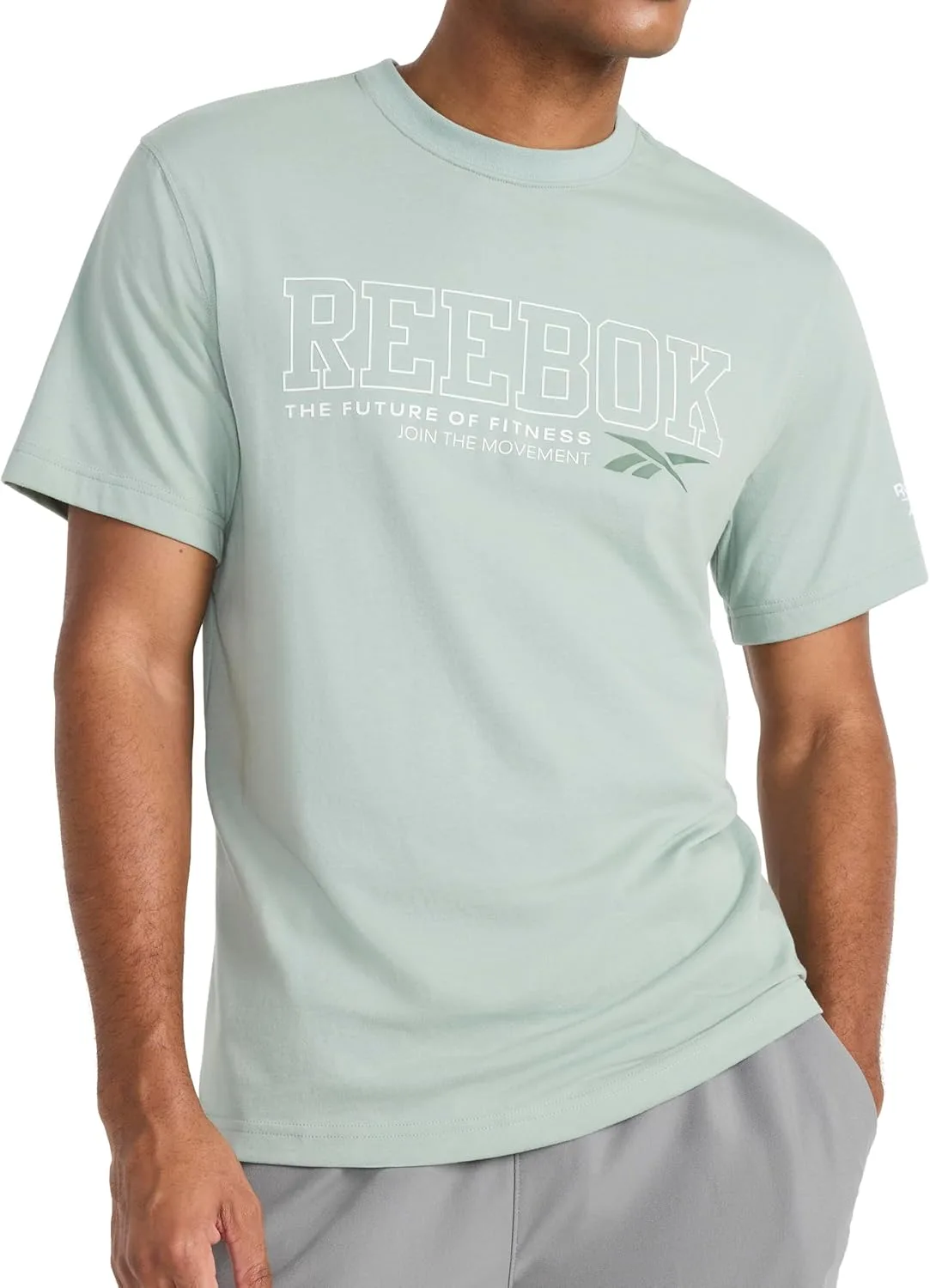 

Футболка Reebok с принтом, стандартный крой, легкая ткань