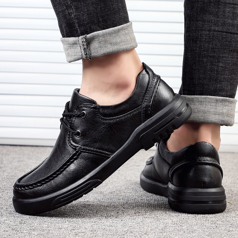 

Туфли King Jinmai Men's Casual Shoes Men Low-Top, черный