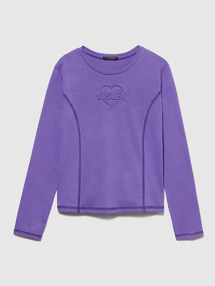 

Лонгслив Sisley Longsleeve, фиолетовый