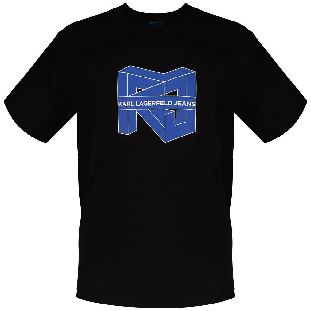 

Футболка с коротким рукавом Karl Lagerfeld Reg Cube Logo, черный