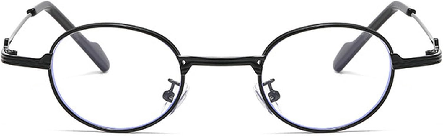 

Ретро уникальные овальные солнцезащитные очки в металлической оправе для женщин, модные прозрачные линзы цвета океана, защита от УФ-излучения UV400, модные панк-солнцезащитные очки для мужчин mincl, Black Clear