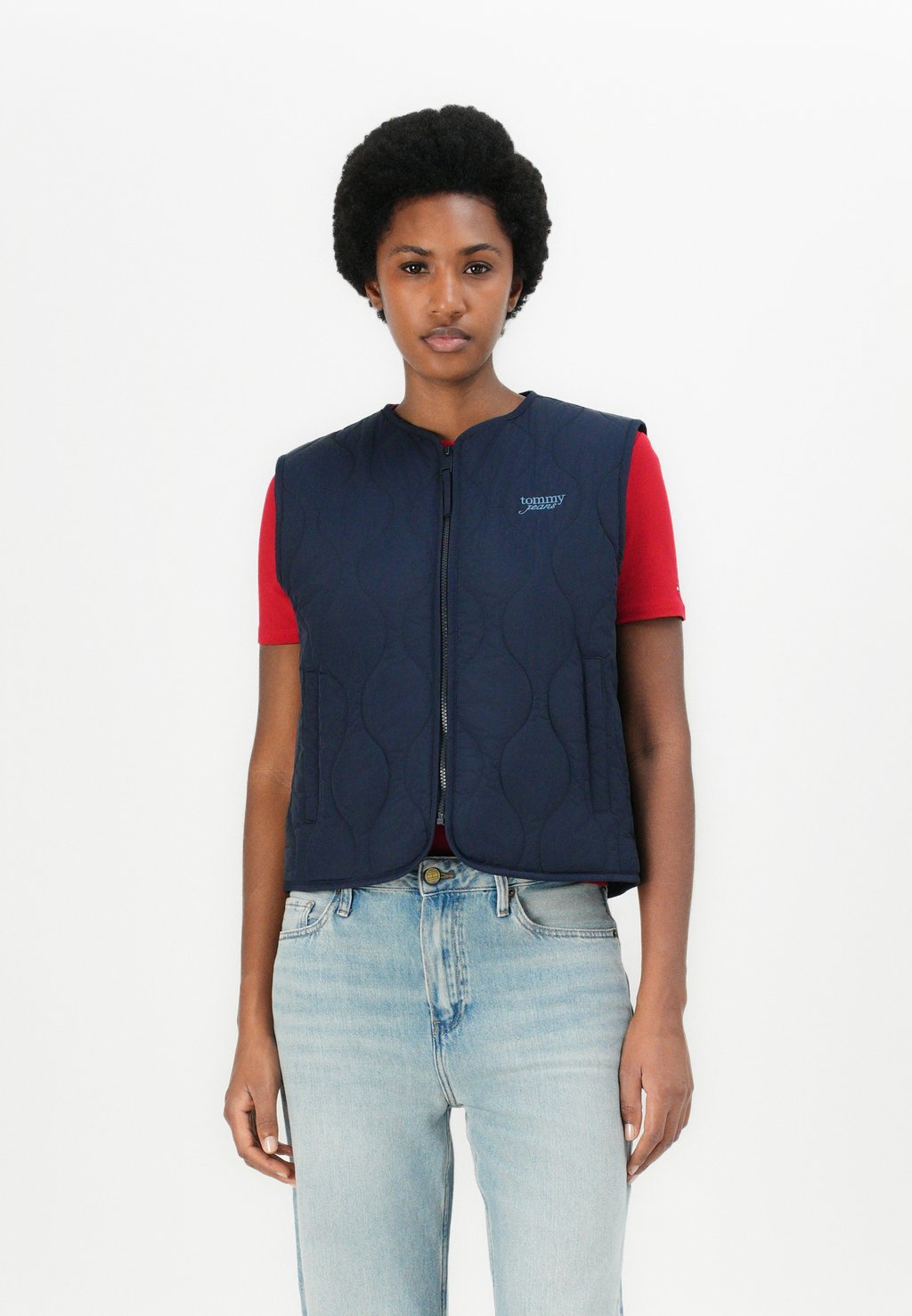 

Жилет ONION QUILT VEST Tommy Jeans, темно-синий