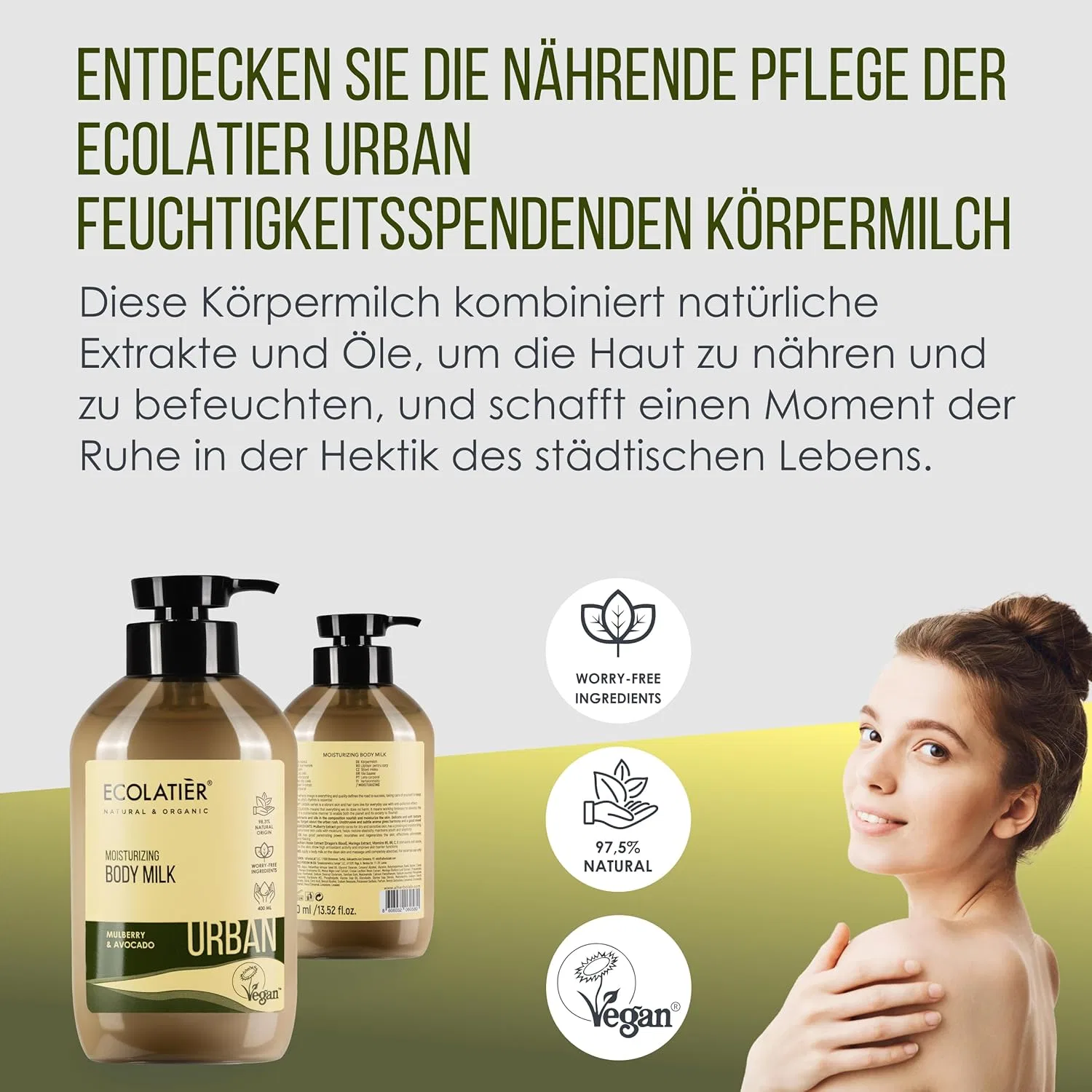 Увлажняющее молочко для тела Ecolatier Mulberry & Avocado Ecolatièr — фото 2