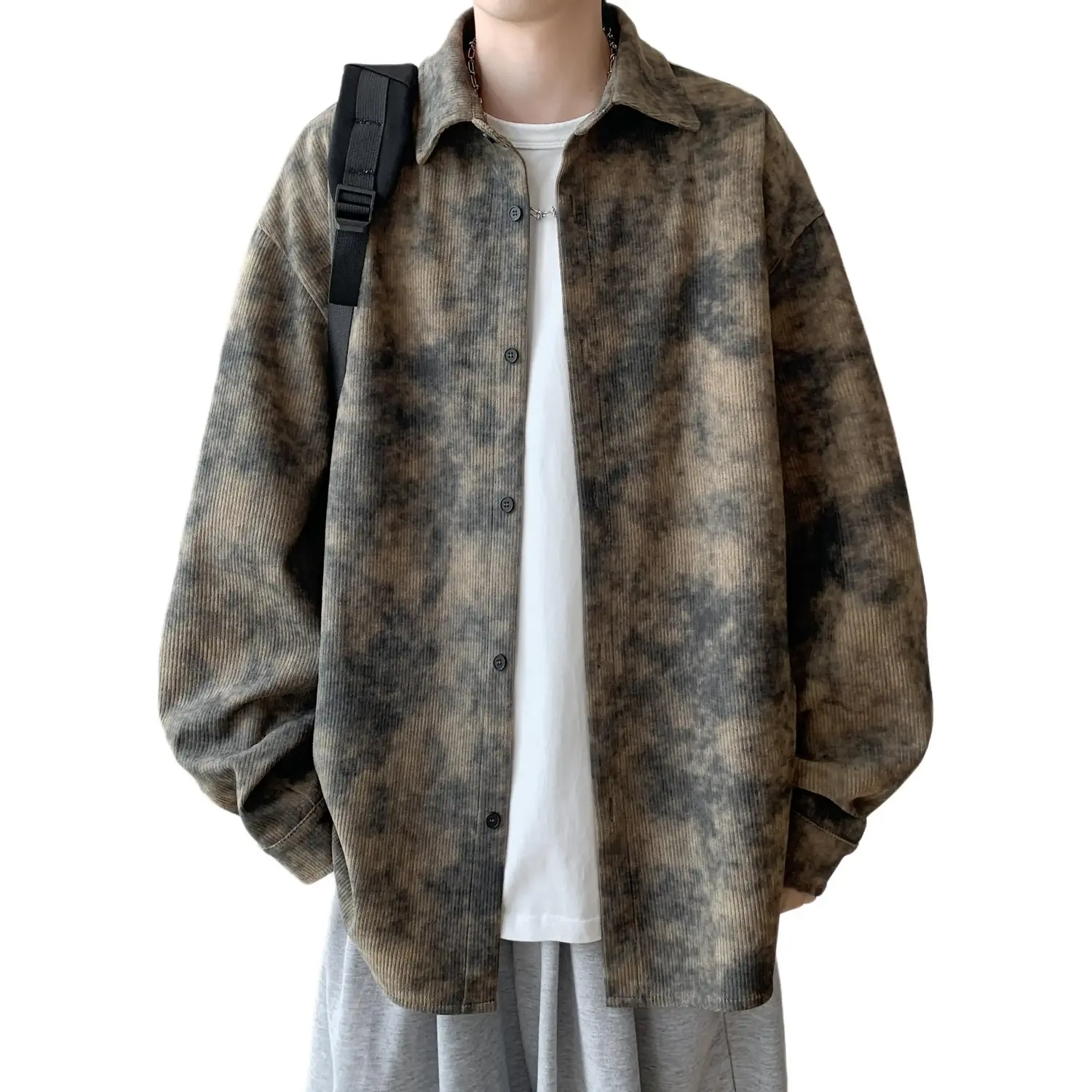 

Рубашка Unisex Lapel Moderate VanCamel, coffee (fleece-lined)