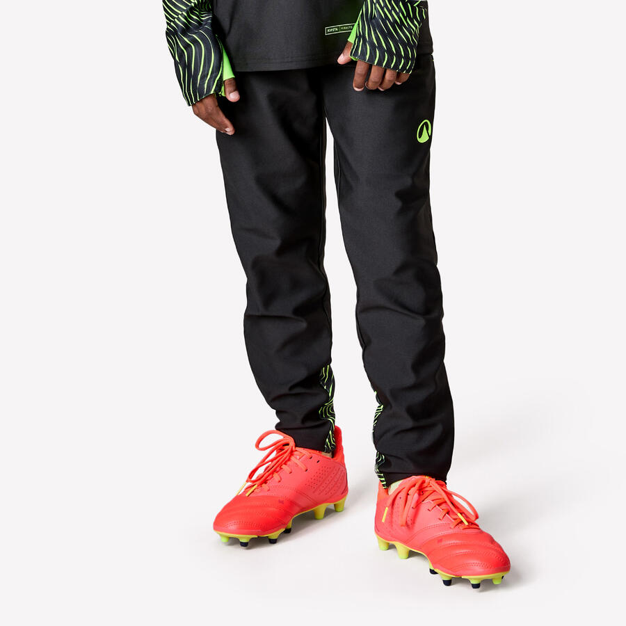 

KIPSTA Детские футбольные тренировочные брюки Viralto Wavy, черно-желтые