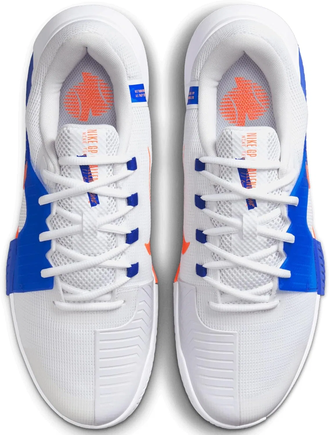 Мужские теннисные кроссовки Nike Zoom GP Challenge 1, белый/Hyper Royal/Hyper Crimson — фото 4