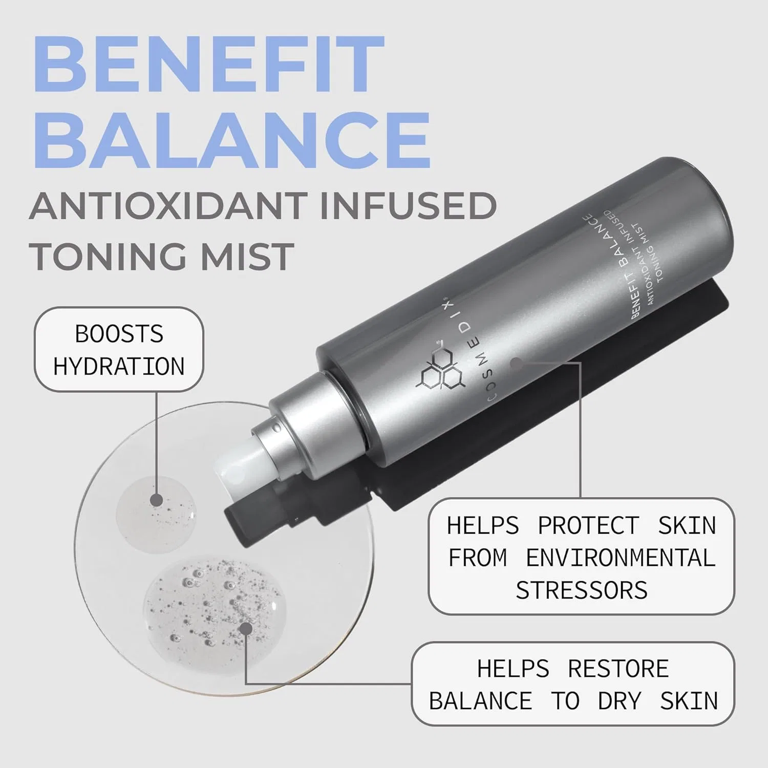 Тоник Cosmedix — Balance Antioxidant Infused Toning Mist, 150 мл — фото 2