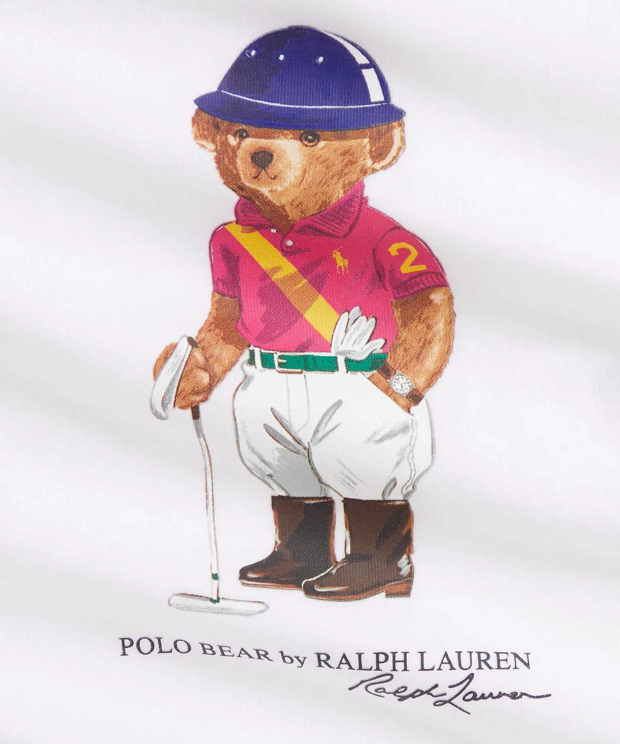 Боди-платье Polo Bear из хлопка, белое — фото 3
