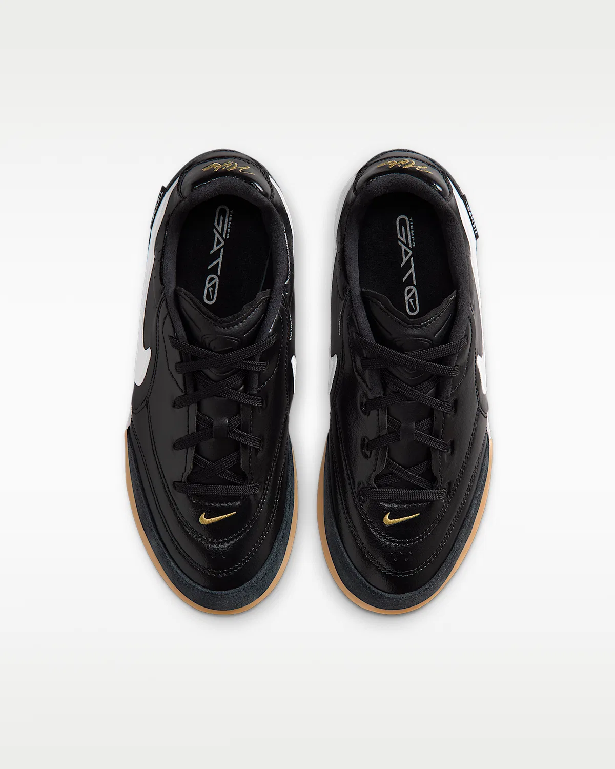 Детские кроссовки для зала Nike Jr. Tiempo Streetgato, Black/White — фото 4