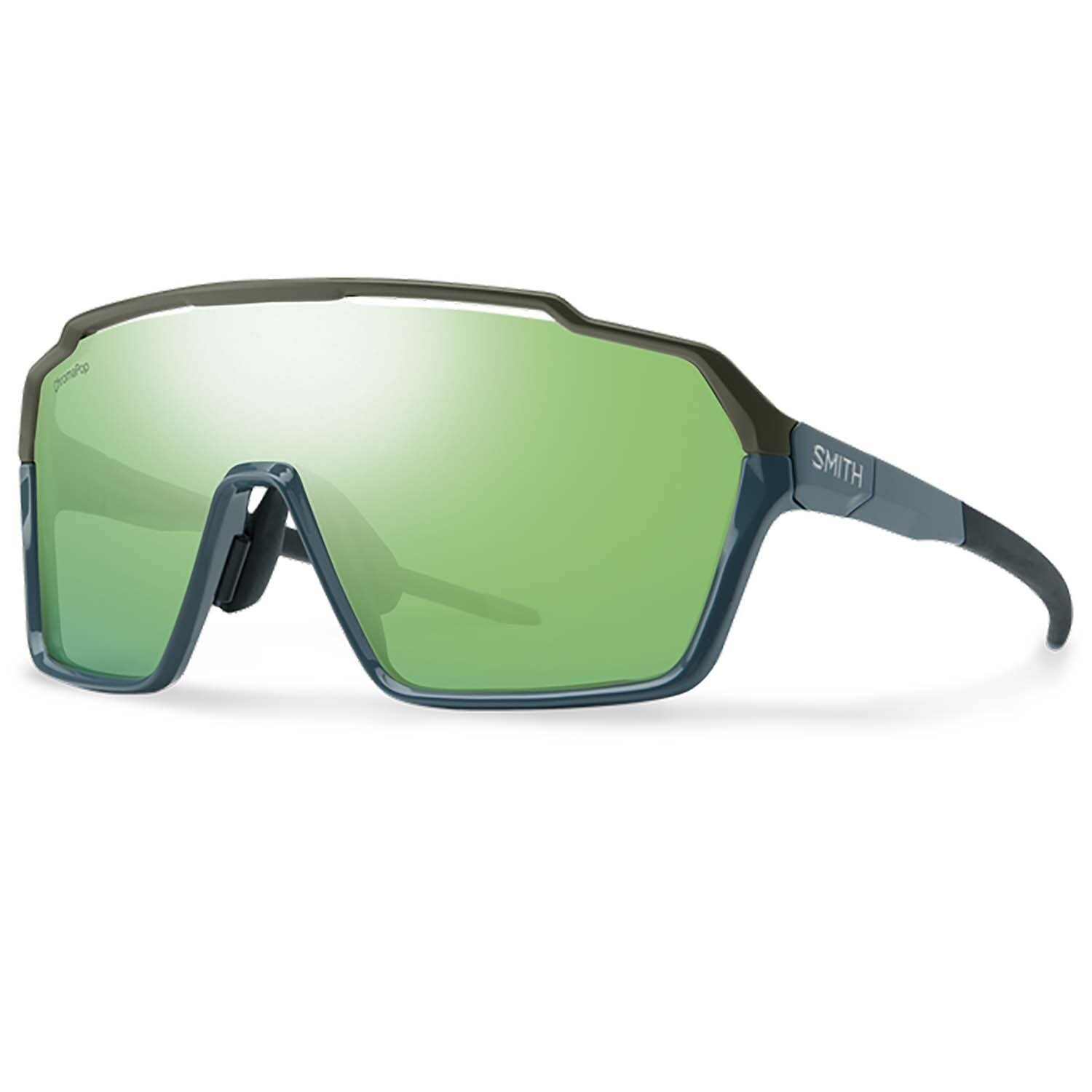 Солнцезащитные очки Smith Shift XL MAG, цвет Stone/Moss/ChromaPop Green Mirror+Clear