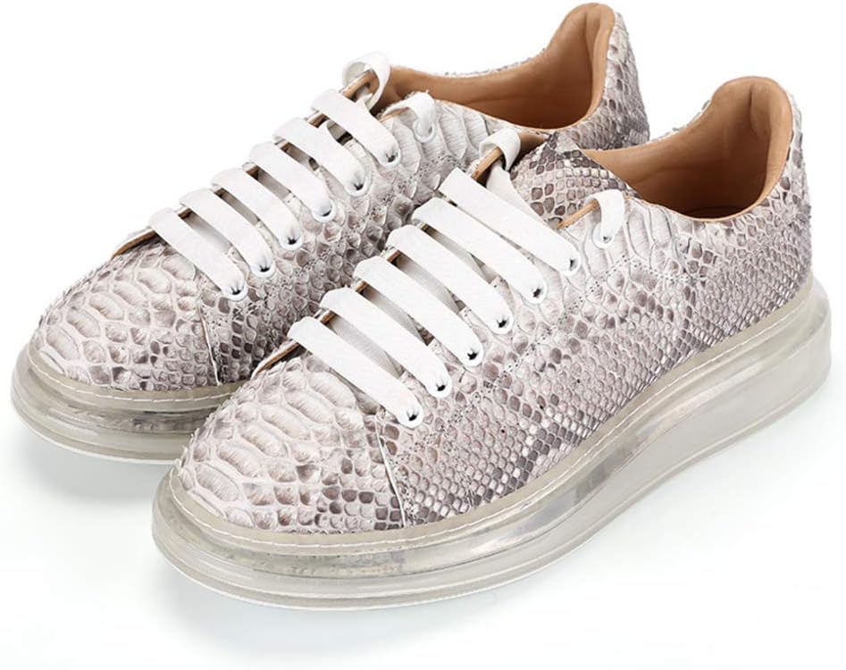 

Мужские спортивные туфли, высококлассные кроссовки из натуральной кожи для активного отдыха, прогулок, работы и бега, белые - 42/UK 8/US 8.5 GrVpM