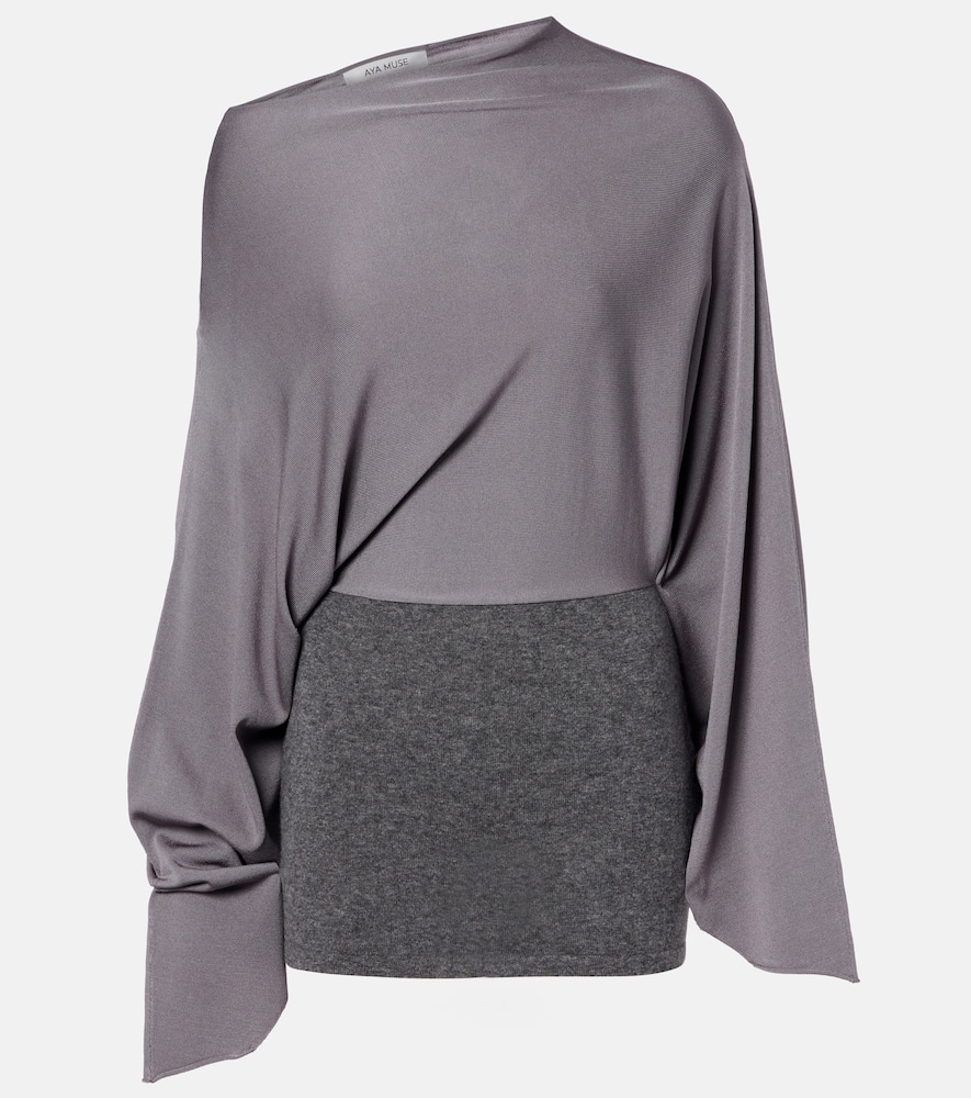 

Свободное мини-платье из джерси Aya Muse, Grey