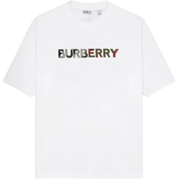 Футболка Burberry Regular Sleeve, с коротким рукавом, белый