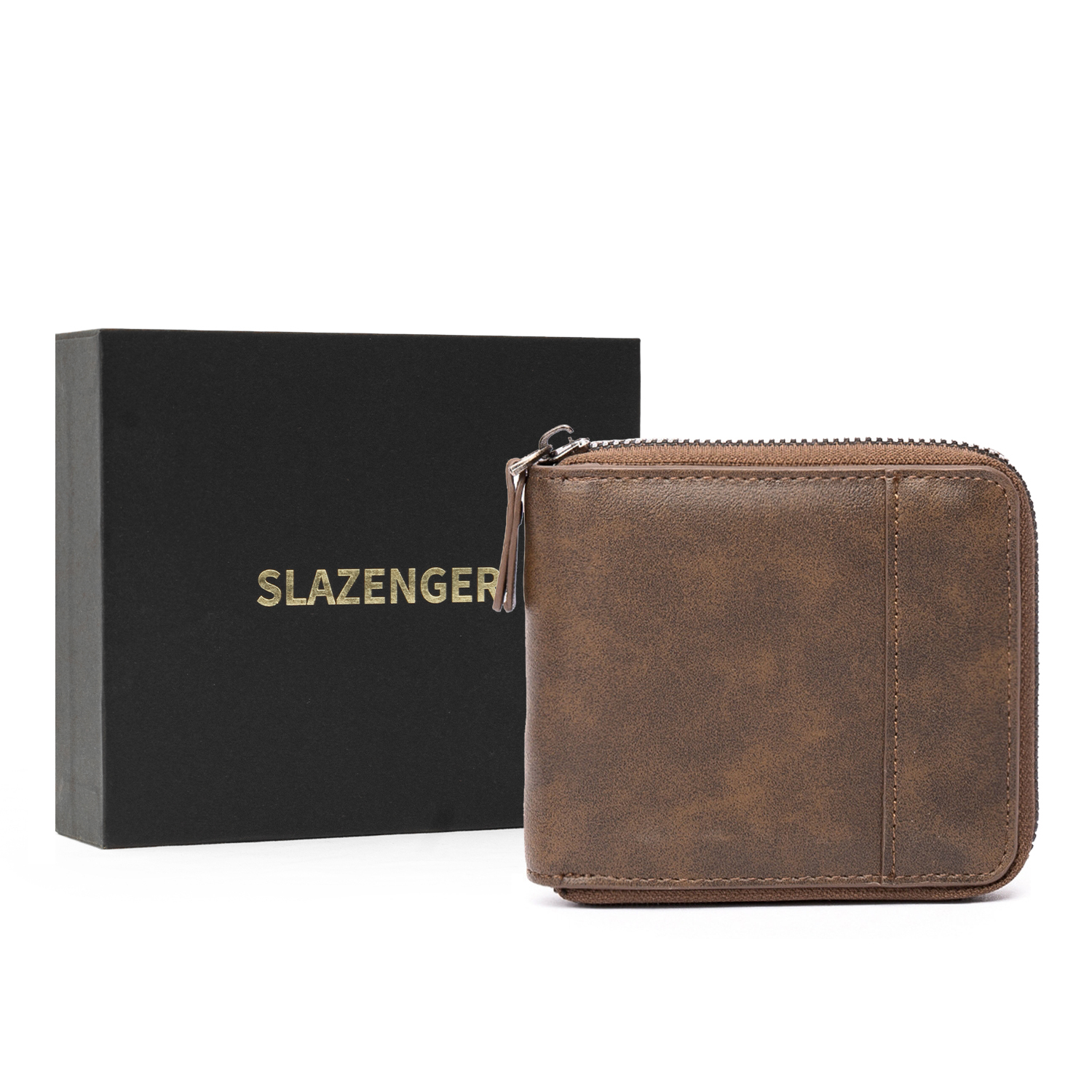 

Slazenger Мужской клетчатый кошелёк, Khaki, Box