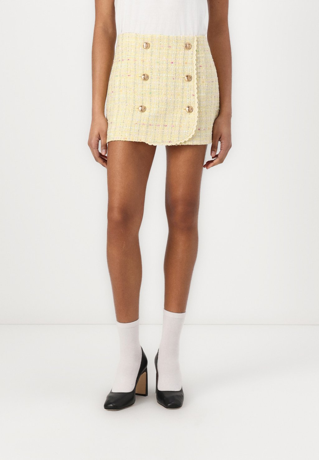 

Мини-юбка WOMENS SKIRT Elisabetta Franchi, светло-желтый