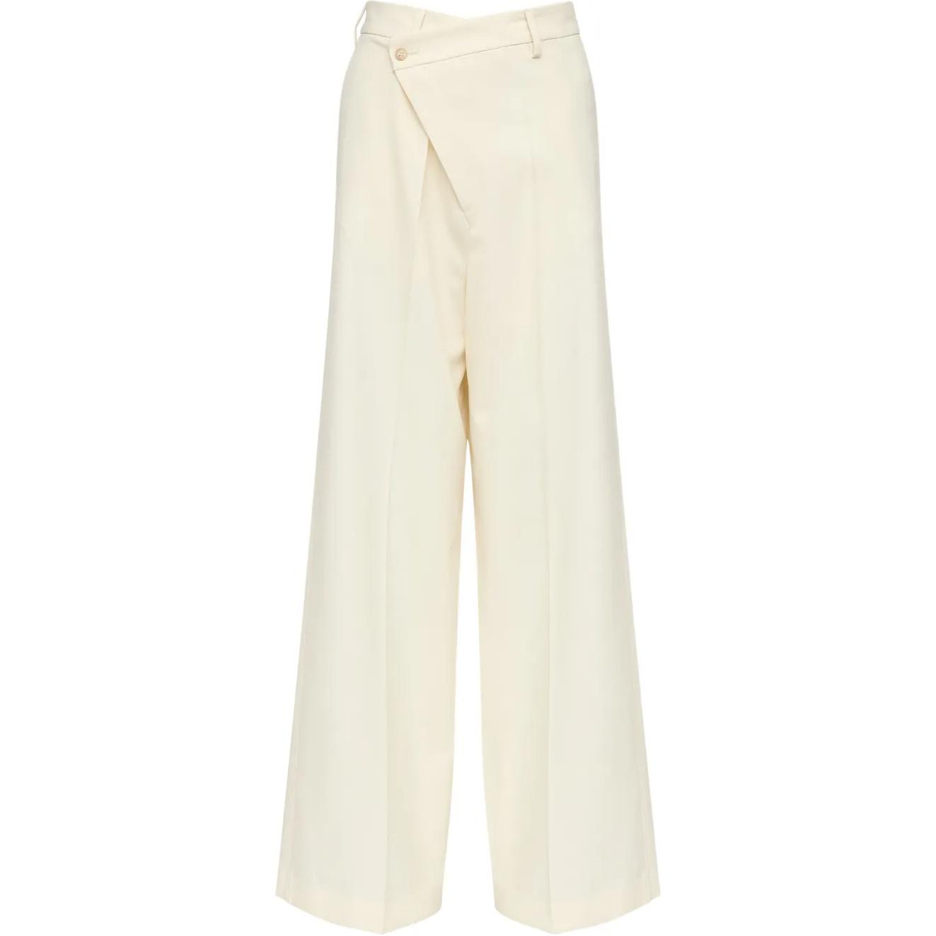 

Брюки с асимметричным кроем MM6 Maison Margiela, белый