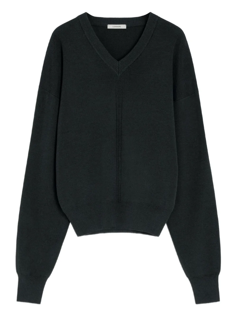 

Свитер с V-образным вырезом LEMAIRE, черный