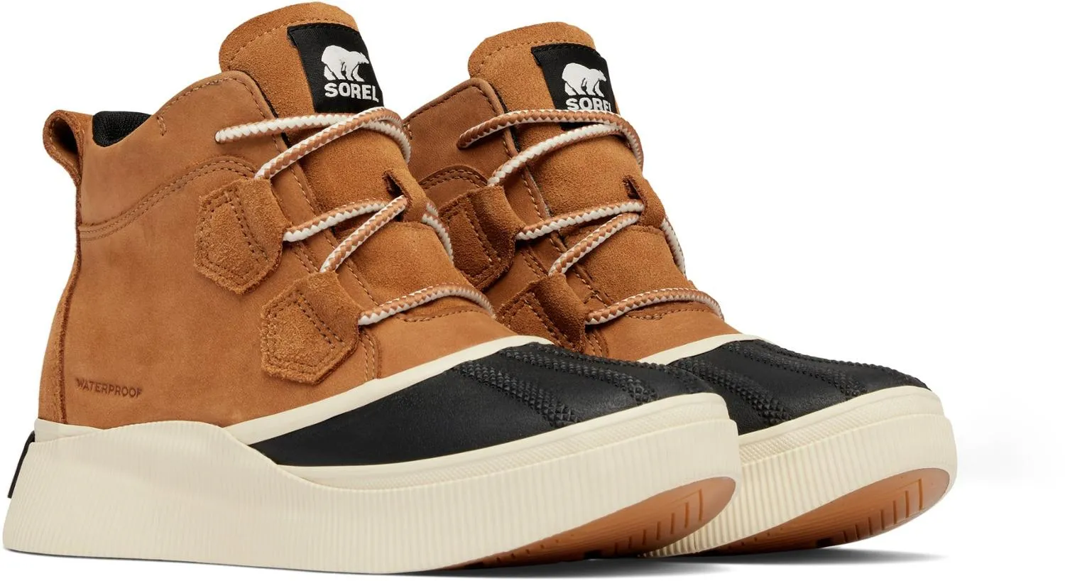 Ботинки женские Sorel Out N About IV Classic водонепроницаемые на толстой подошве, коричнево-черный — фото 4