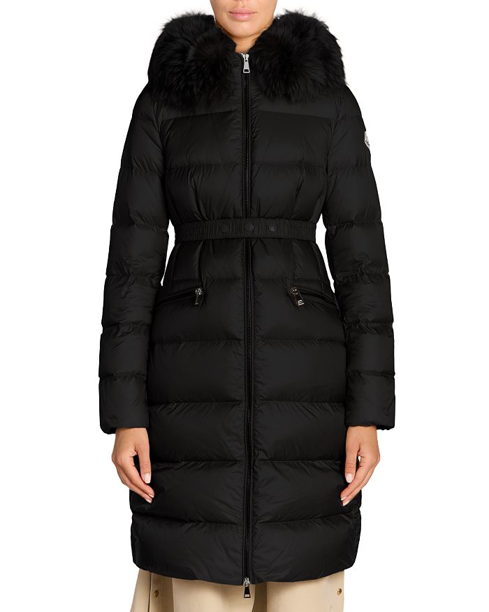 

Боэдик Утеплённое Пальто с Поясом Moncler, черный