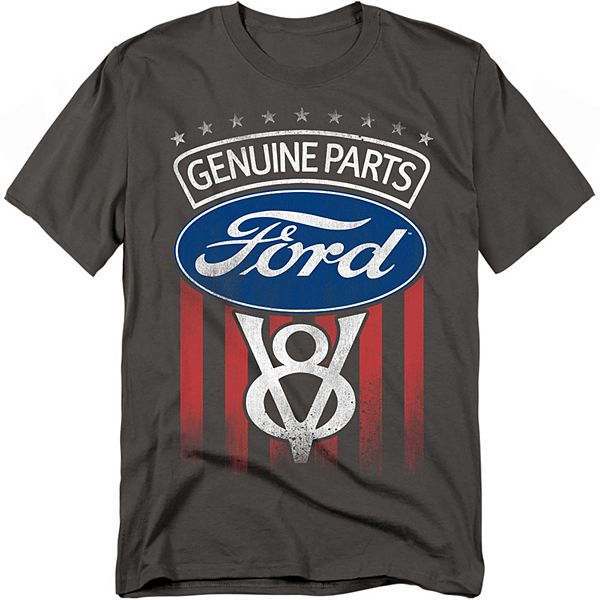 

Футболка с принтом в виде флага оригинальных запчастей ford big & tall Licensed Character, Charcoal