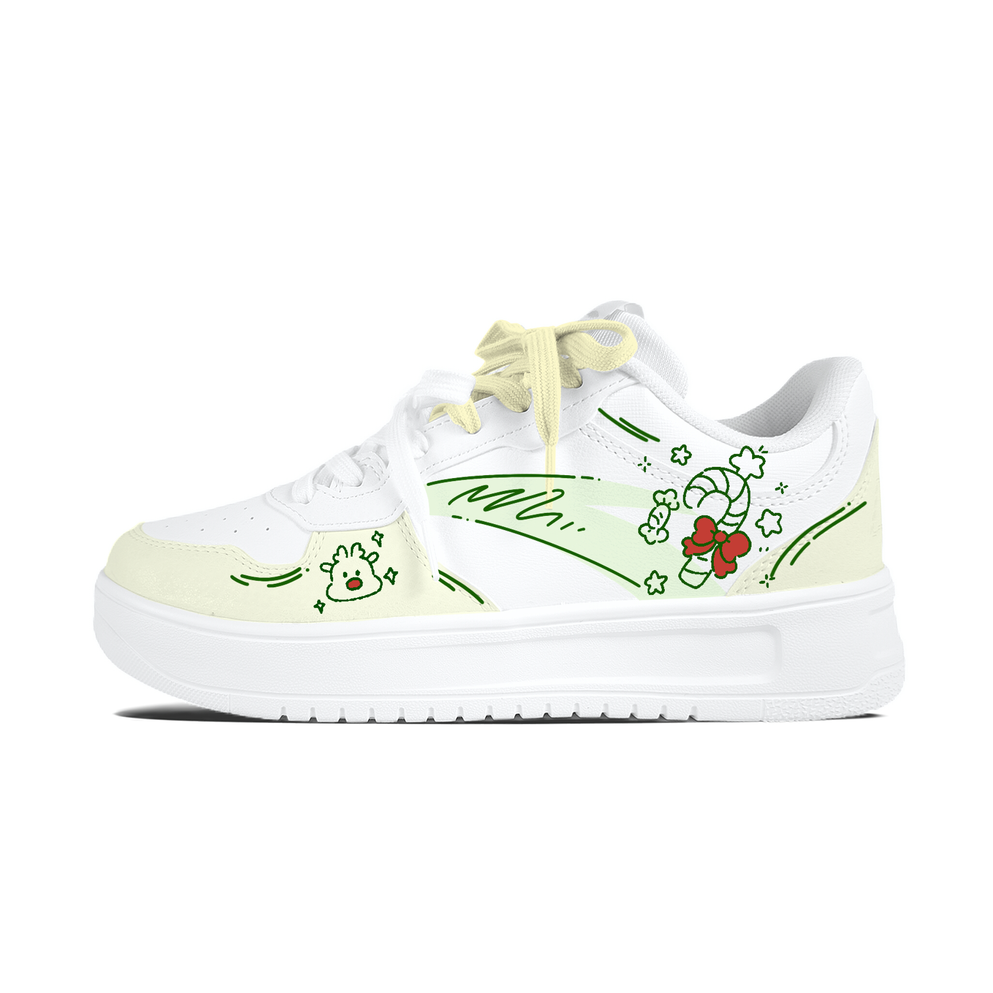 

расслабленные нескользящие устойчивые к истиранию низкие кроссовки для скейтбординга unisex ANTA, lemon