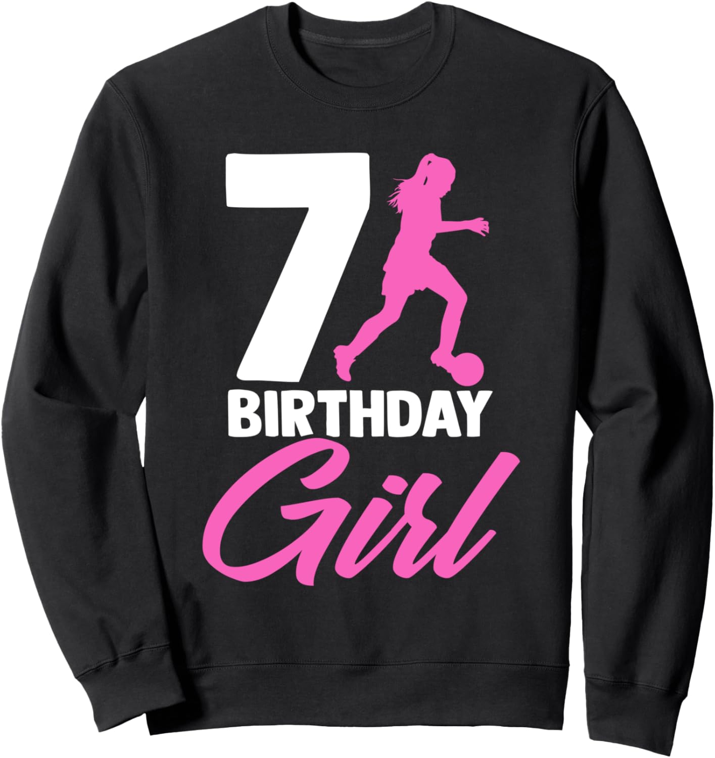 

Забавная толстовка для девочки-футболистки на 7-й день рождения, посвященная футболу, для любительницы футбола Funny Soccer Lover Gifts & Soccer Player Outfits, черный