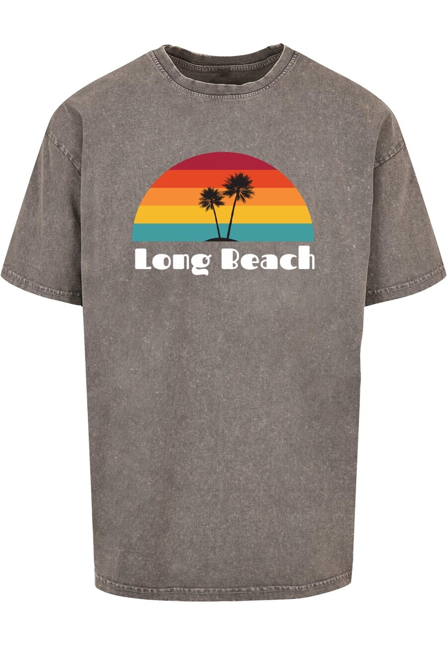 

Футболка Merchcode LONG BEACH, серый