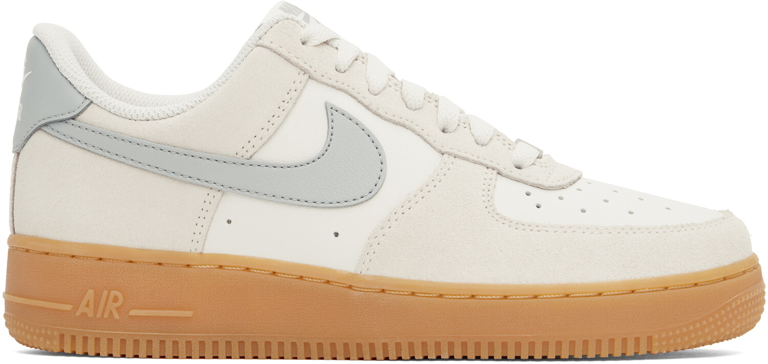 

Бежевые и серые кроссовки Air Force 1 '07 LV8 Nike, Серый, Бежевые и серые кроссовки Air Force 1 '07 LV8 Nike