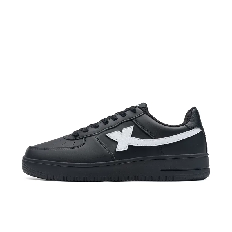 Кроссовки для скейтбординга износостойкие XTEP Black/New White