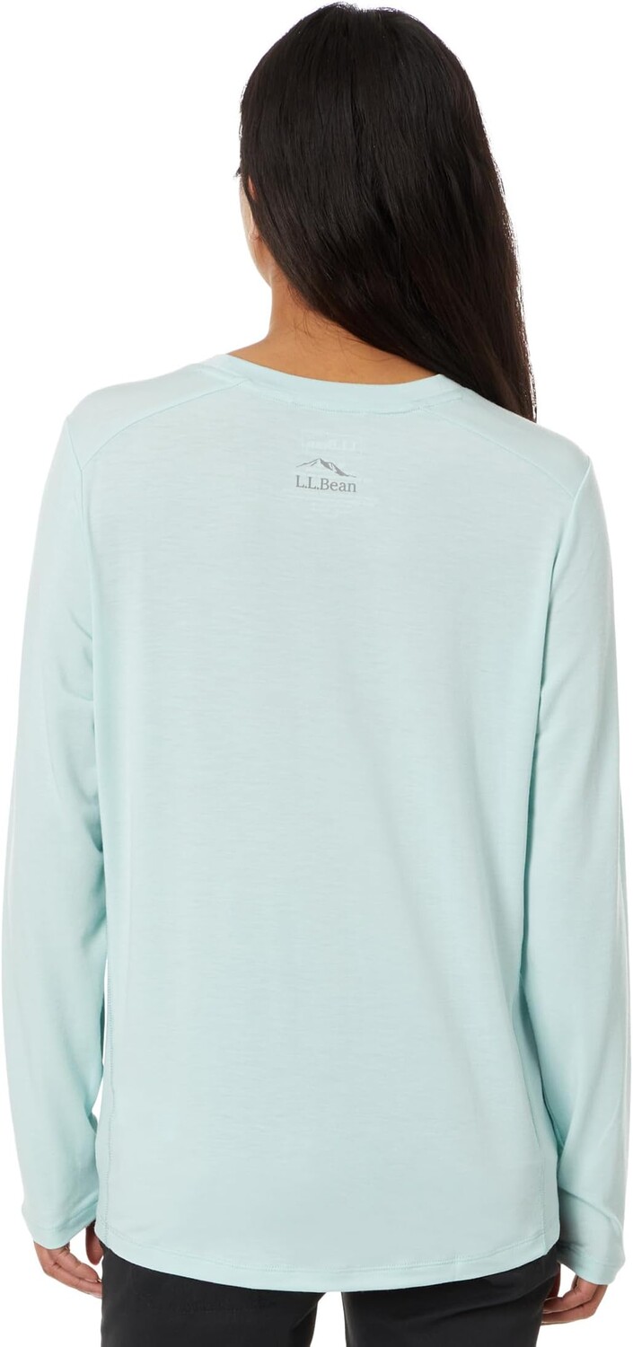 

Футболка L.L.Bean Tropicwear Comfort Crew Long Sleeve, цвет Pale Turquoise