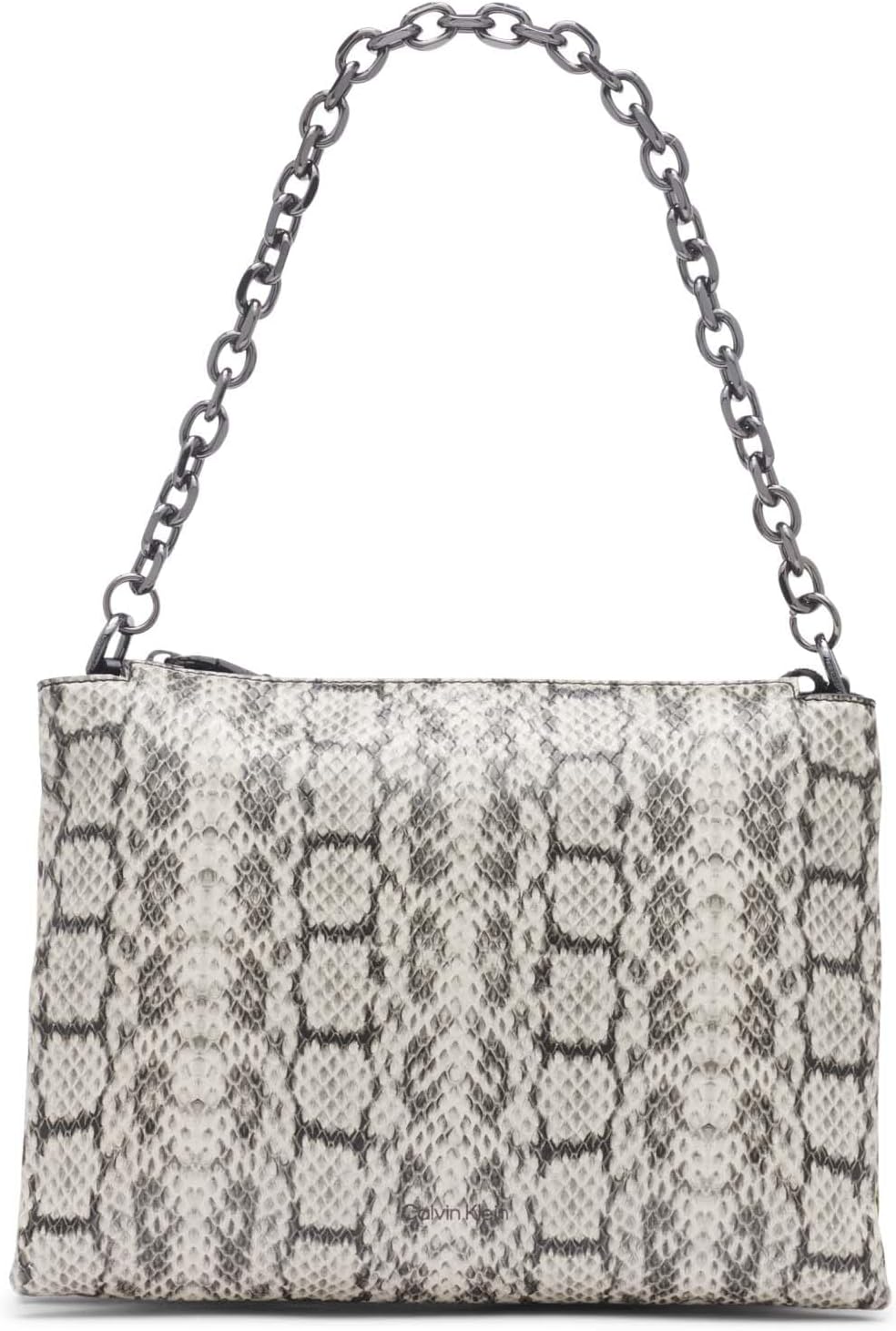 

Женская сумка через плечо Calvin Klein Rain - веганская кожа, с цепочным ремешком, 3 кармана, Cherub White/Black, Черный, Женская сумка через плечо Calvin Klein Rain - веганская кожа, с цепочным ремешком, 3 кармана, Cherub White/Black