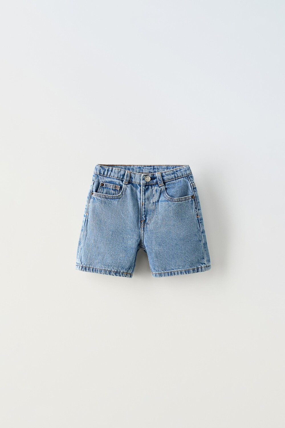 

Шорты-бермуды skater denim ZARA, синий