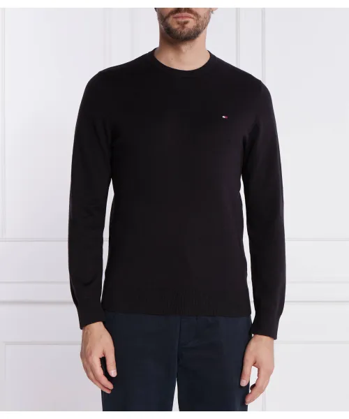 

Классический свитер с круглым вырезом Regular fit Tommy Hilfiger, черный