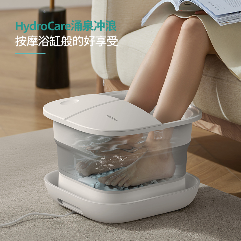 Гидромассажная ванночка для ног Philips складная, белый — фото 2